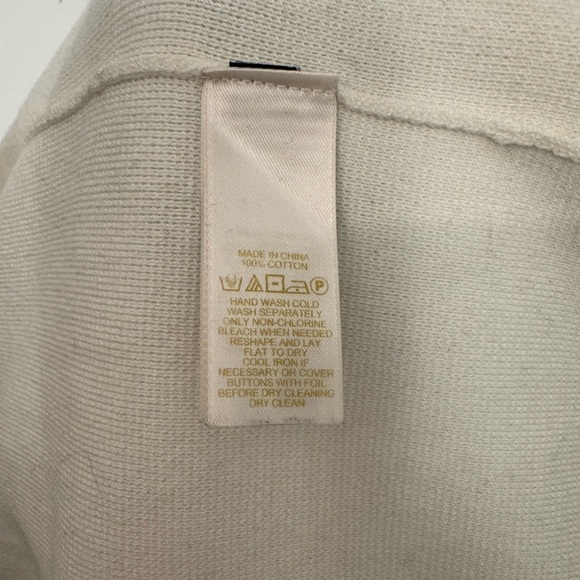 kate spade color block cardigan in white with black accents size small - Picture 10 of 10